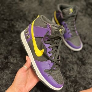 Lakers colored Nike Dunk High Men’s 7.5
